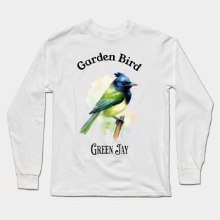 Garden Bird Green Jay Long Sleeve T-Shirt